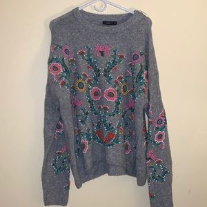 Embroidered Sweater